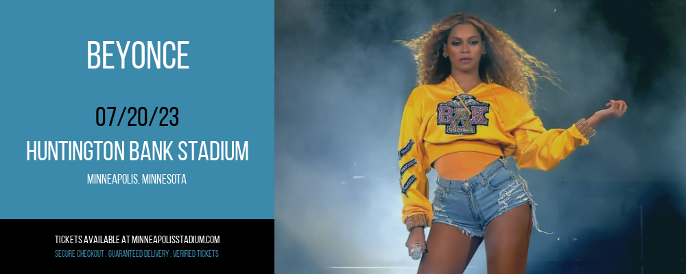 Beyonce at TCF Bank Stadium tickets Beyonce at TCF Bank Stadium