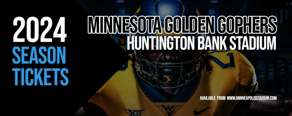 Minnesota Golden Gophers Football 2024 Season Tickets at Huntington Bank Stadium
