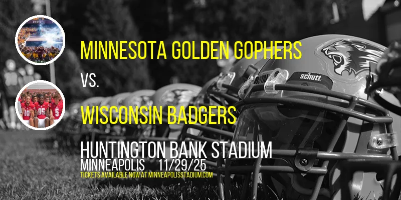 Minnesota Golden Gophers vs. Wisconsin Badgers at Huntington Bank Stadium